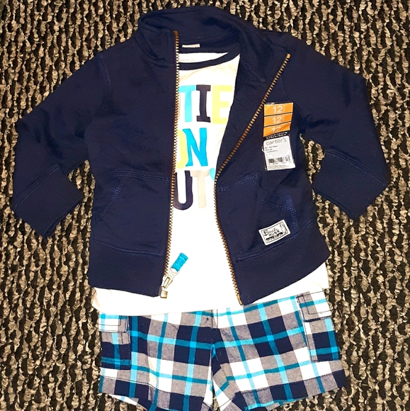 NWT Carter's Beach Cutie 3 PC Shorts Jacket Set 12 - Picture 14 of 14